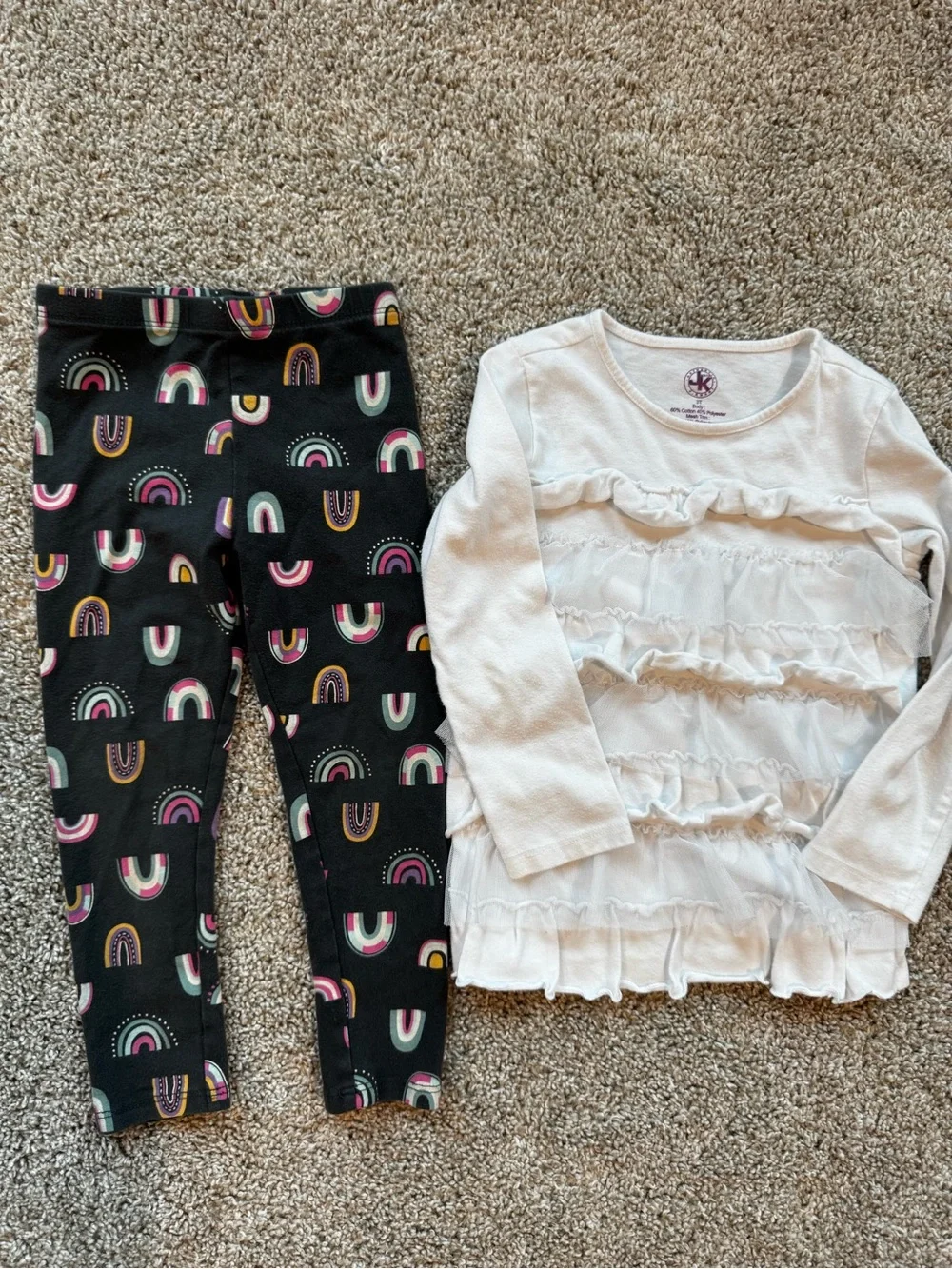 Girls 3T Clothing Bundle Toddler girl fall outfits long sleeve tops & leggings